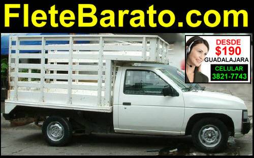Camioneta de Mudanzas y fletes baratos para zonas de Guadalajara y Zapopan. Ofreciendo fletes economicos en Tlaquepaque, Tonala, Tlajomulco, Tesistan y Chapala